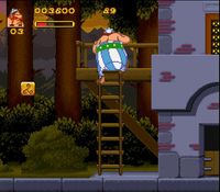 une photo d'Ã©cran de Asterix et Obelix sur Nintendo Super Nes